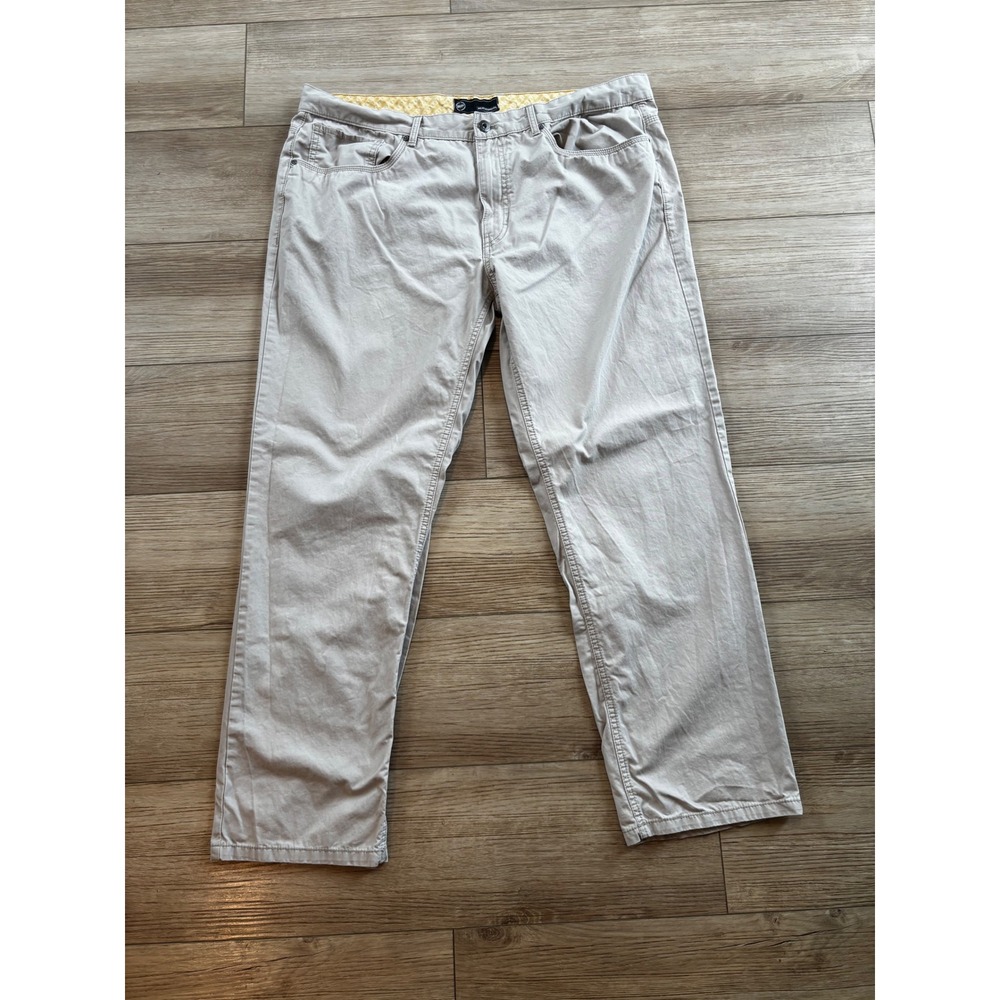Weatherproof Mens Canvas Pants Straight Leg‎ Chinos 40x32 SCWP555 100% Cotton